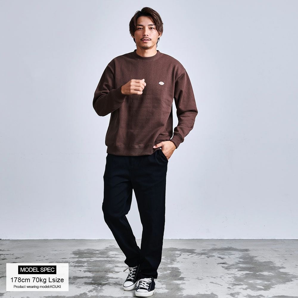 Dickies【ディッキーズ】裏起毛ワッペンクルーネックスウェット/全4色