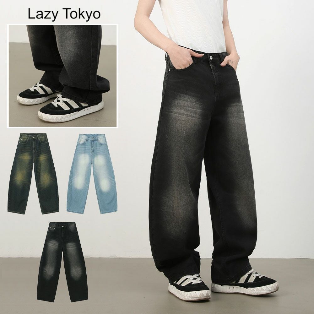 Lazy Tokyo【レイジートウキョウ】バールーンワイドバギーデニムパンツ Lazy Tokyo【レイジートウキョウ】バールーンワイドバギーデニムパンツ