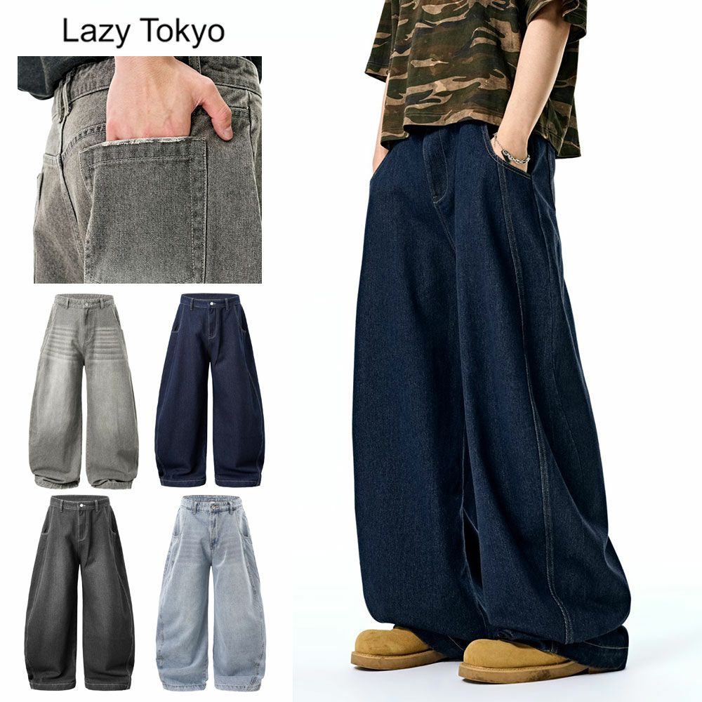Lazy Tokyo【レイジートウキョウ】ワイドレングスモッピングデニム