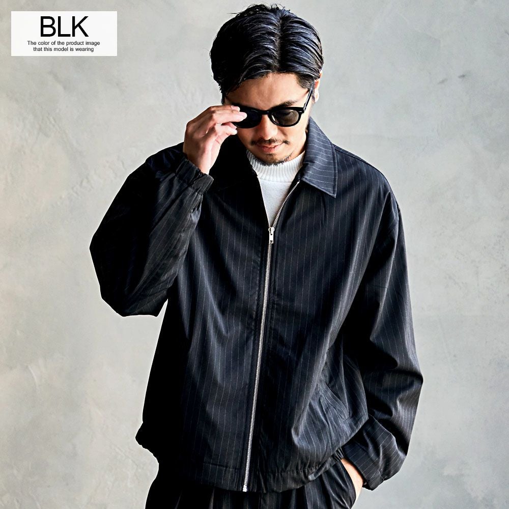 CavariA【キャバリア】ストライプジップジャケット/全2色 | SILVER