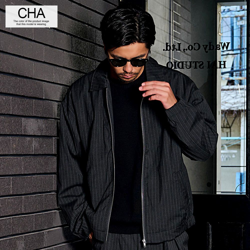 CavariA【キャバリア】ストライプジップジャケット/全2色 | SILVER