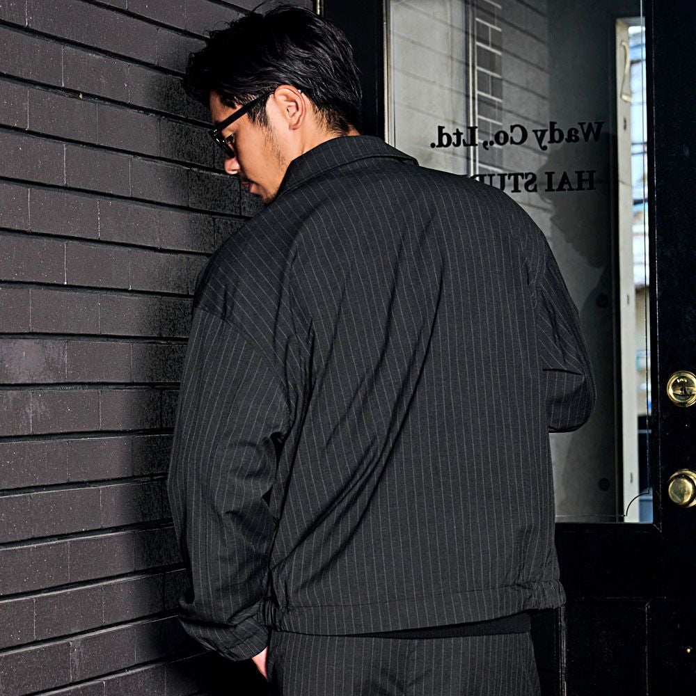 CavariA【キャバリア】ストライプジップジャケット/全2色 | SILVER