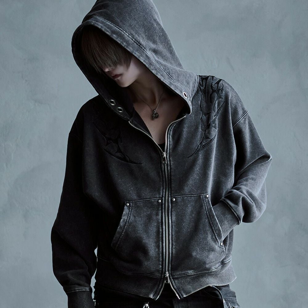 SB Select【シルバーバレットセレクト】トライバル刺繍ZIPパーカー/全2