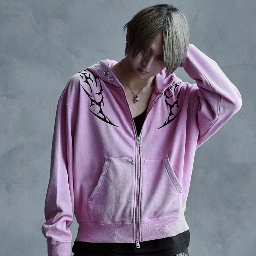 SB Select【シルバーバレットセレクト】トライバル刺繍ZIPパーカー/全2