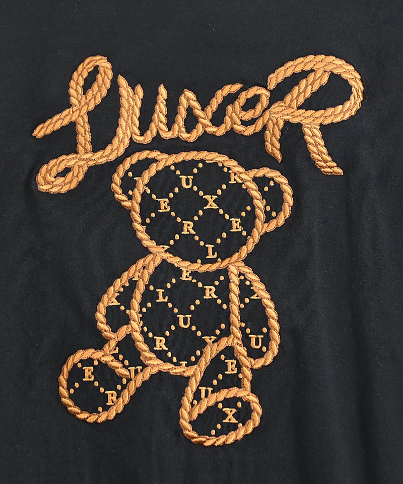 LUXE/R【ラグジュ】ロープ刺繍クマ柄長袖Tシャツ/全2色 | SILVER 