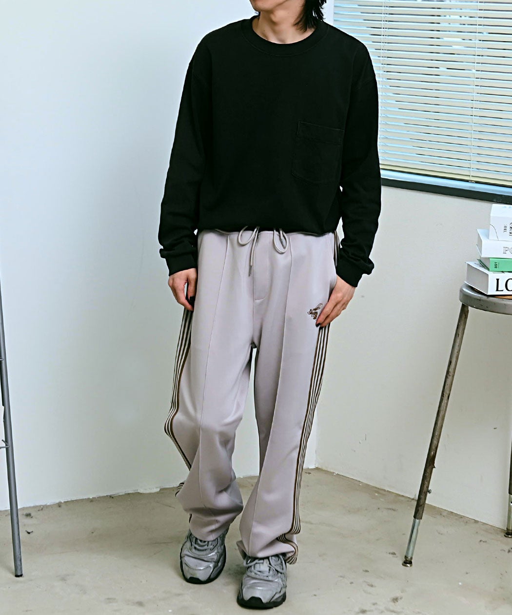SB Select【シルバーバレット】配色サイドラインジャージパンツ/全4色
