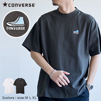 CONVERSE【コンバース】フライスシューズEMB半袖Tシャツ/全2色