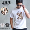 LUXE/R【ラグジュ】ベアロゴデザイン発泡半袖Tシャツ/全2色