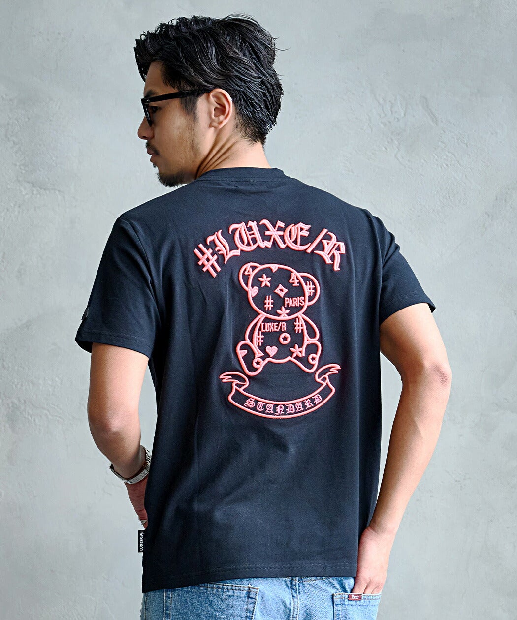 LUXE/R【ラグジュ】ココード刺繍ベア半袖Tシャツ/全2色 | SILVER