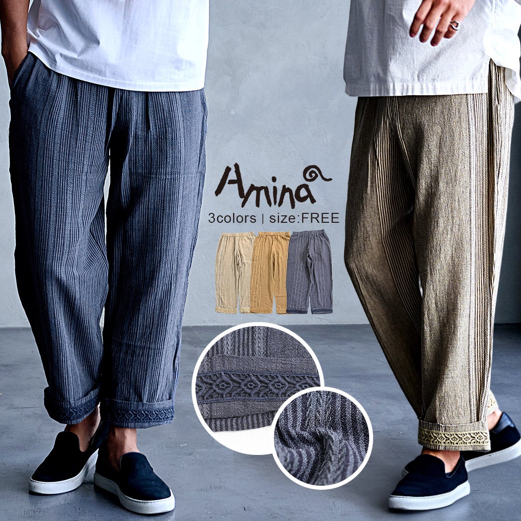 Amina【アミナ】ナナミィM-PTワイドパンツ/全3色
