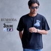 RUMSODA【ラムソーダ】RS天竺ベア刺セミBIGクルーTシャツ/全3色