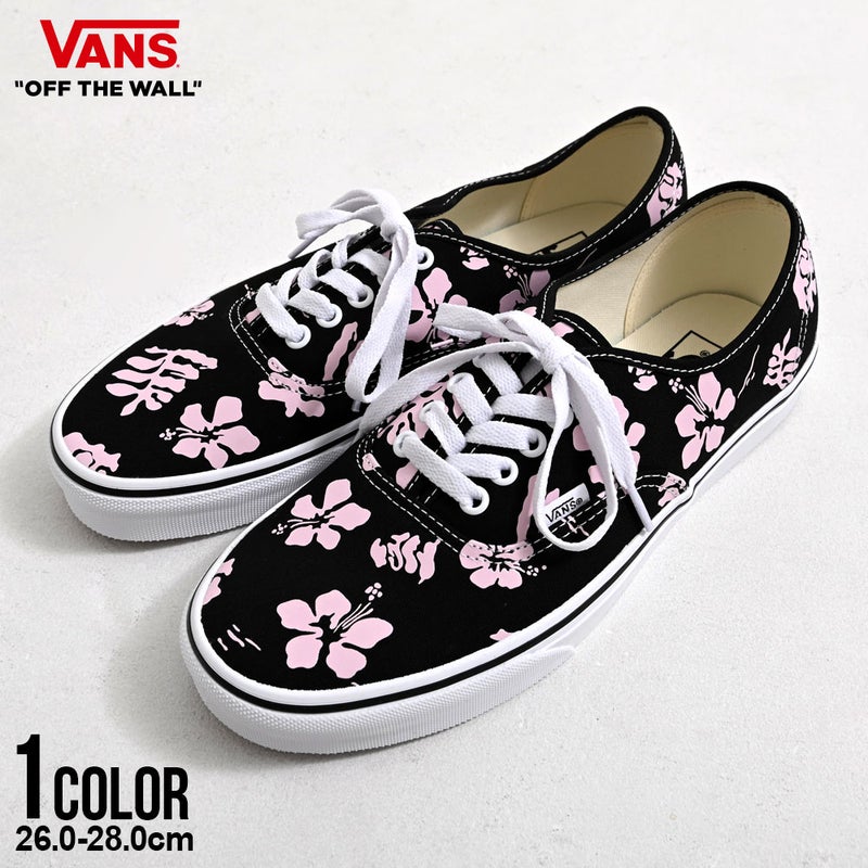 VANS【バンズ】Authentic Archive BLACK/PINK/全1色