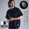 CavariA【キャバリア】1ボタンヘンリーネック半袖Tシャツ/全2色