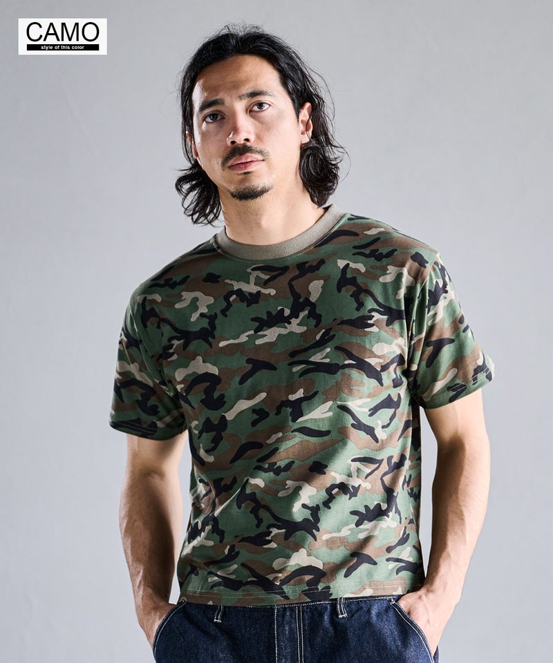TIMBRE POSTE【タンブルポステ】ケミカル加工短丈半袖Tシャツ/全4色 