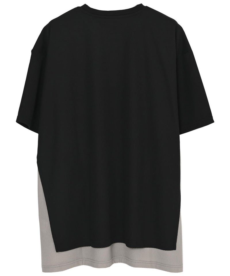 CavariA【キャバリア】メッシュレイヤード半袖Tシャツ/全2色 | SILVER 