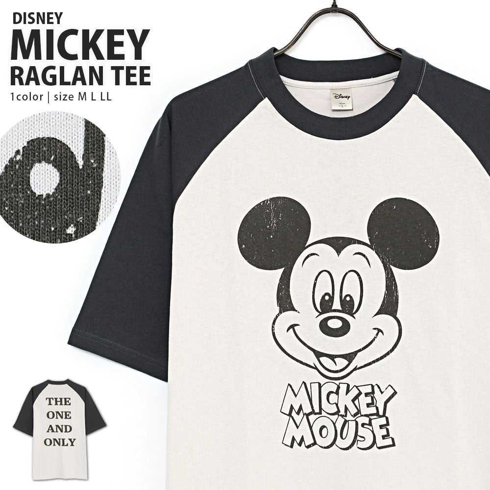 DISNEY【ディズニー】ラグラン半袖Tシャツ/全1色