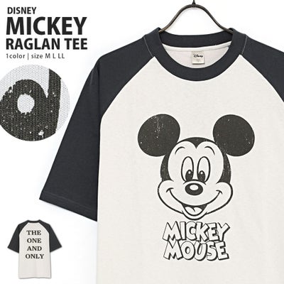 DISNEY【ディズニー】ラグラン半袖Tシャツ/全1色
