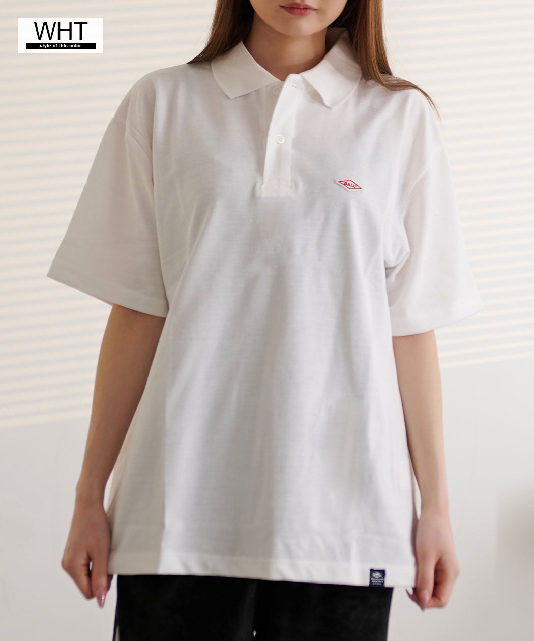 BALL【ボール】TC鹿の子ワッペン付きポロシャツ/全4色【メール便対応