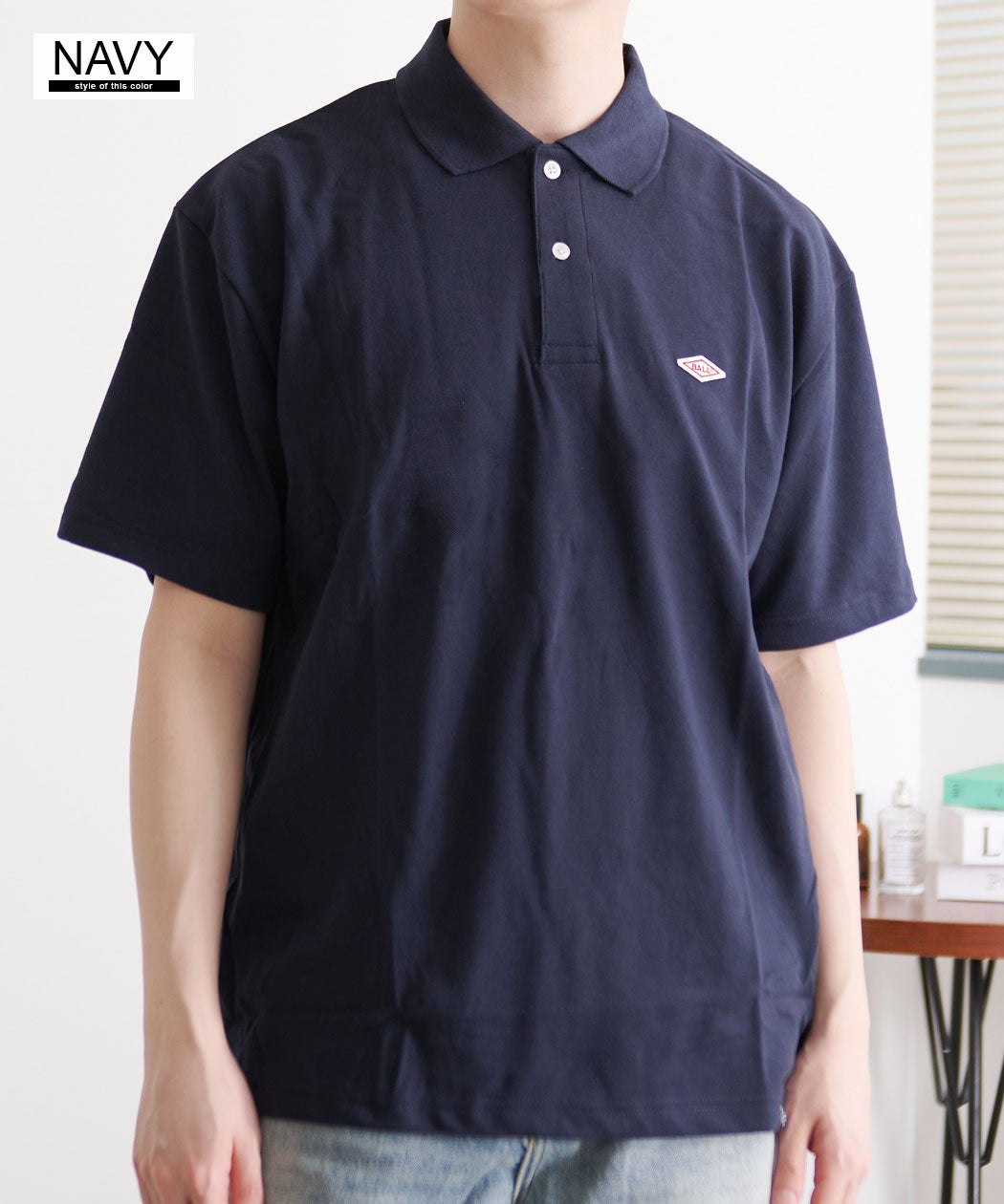 BALL【ボール】TC鹿の子ワッペン付きポロシャツ/全4色【メール便対応