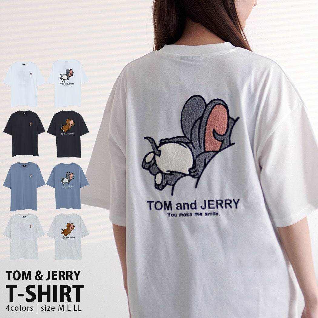 TOM&JERRY【トムとジェリー】うずくまりサガラTEE/全4色 | SILVER