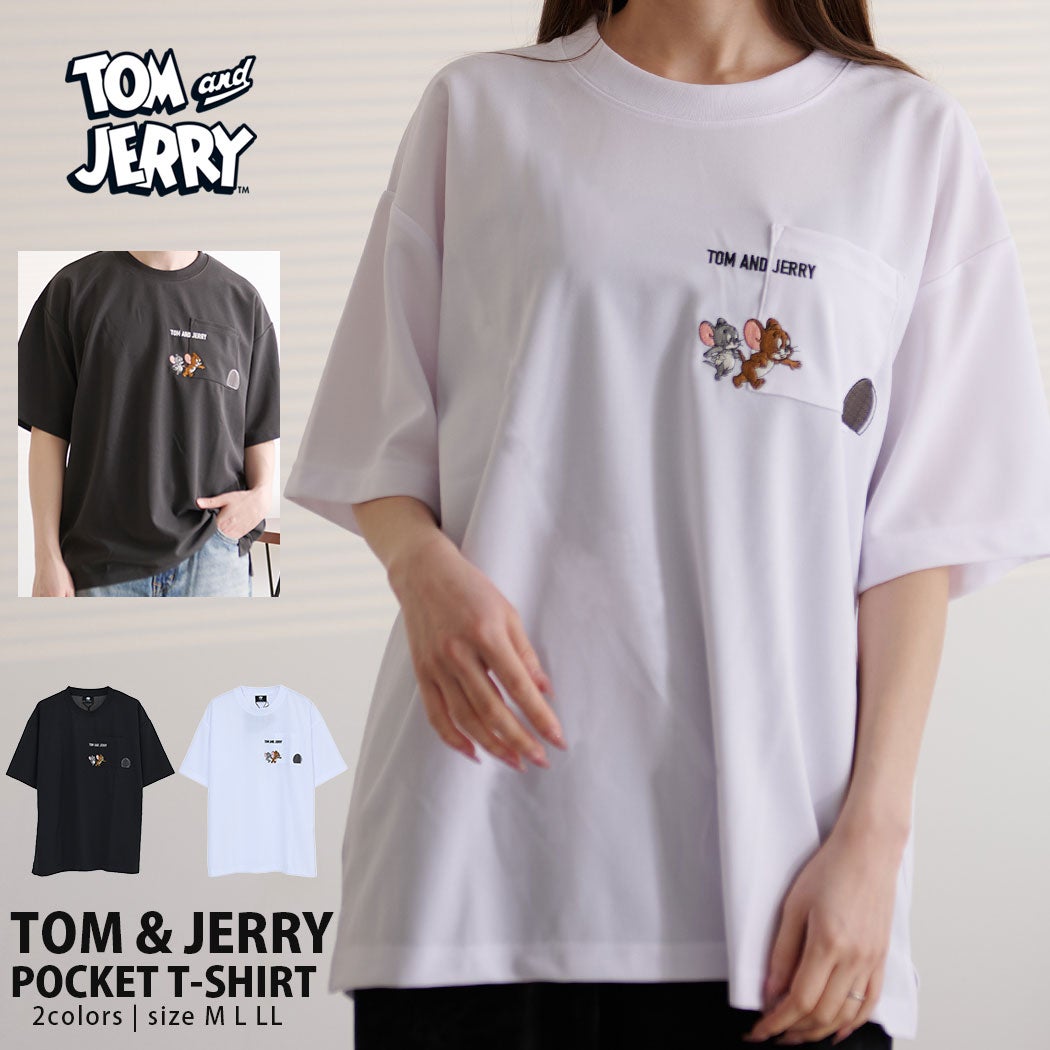 TOM&JERRY【トムとジェリー】アムンゼンポケット半袖Tシャツ