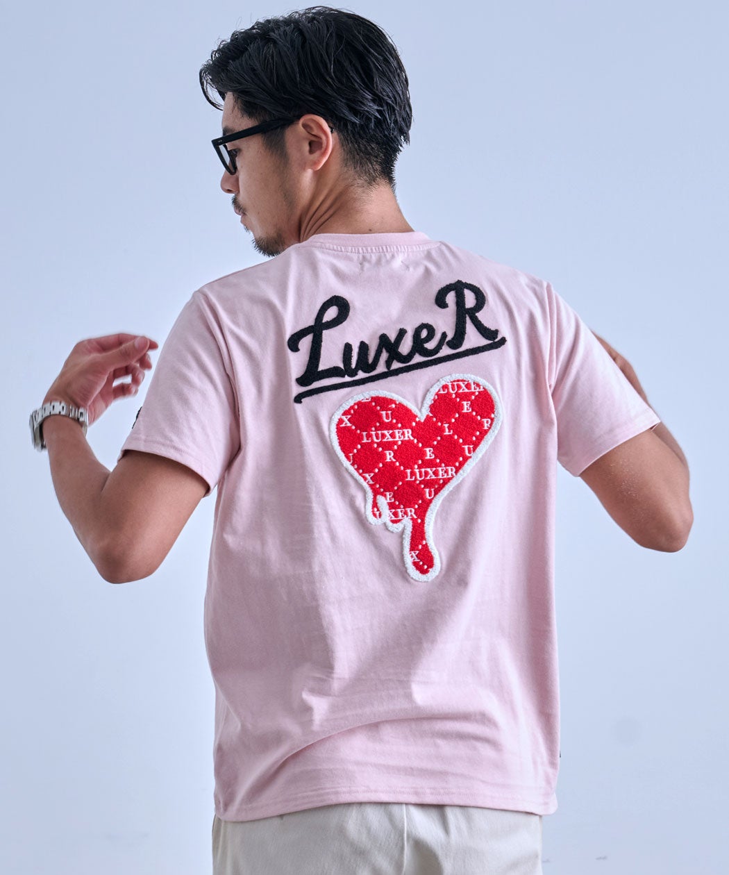 LUXE/R【ラグジュ】ドロップサガラハート半袖Tシャツ/全3色 | SILVER