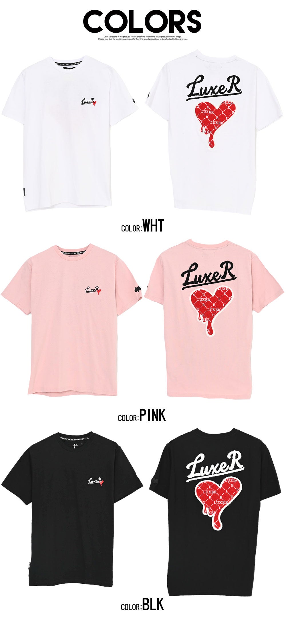 LUXE/R【ラグジュ】ドロップサガラハート半袖Tシャツ/全3色 | SILVER