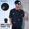 BENUSTA【ベヌスタ】フロントミニロゴペイント半袖Tシャツ