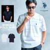 U.S. POLO ASSN.【ユーエスポロアッスン】12G　メッシュボーダー半袖ポロシャツ