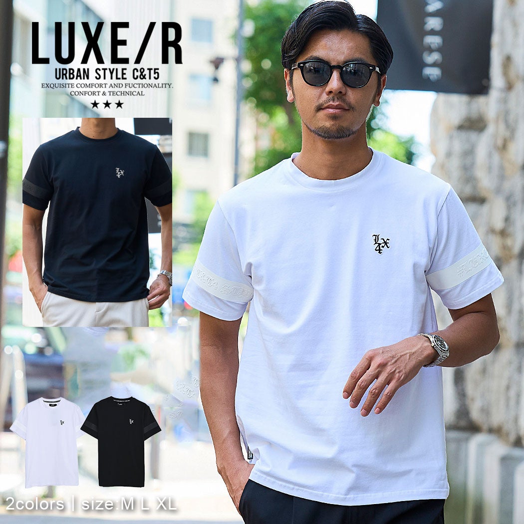 LUXE/R【ラグジュ】ゴムラバープリント半袖Tシャツ