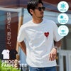 CavariA【キャバリア】冷感抗菌スムスハート半袖Tシャツ