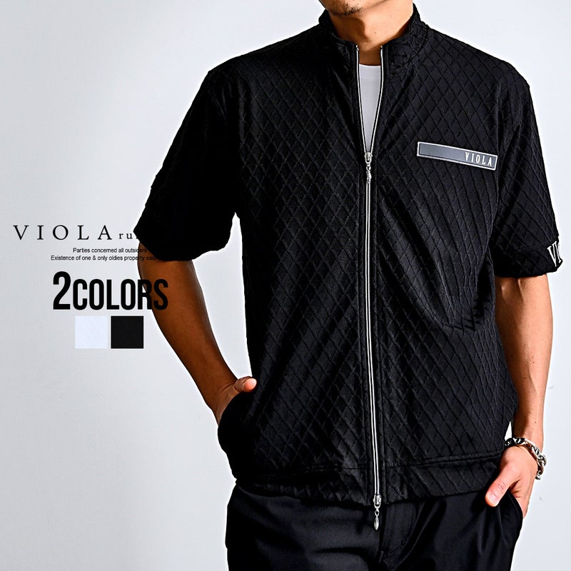VIOLA【ヴィオラ】JQフルZIP UP 半袖ジャケット