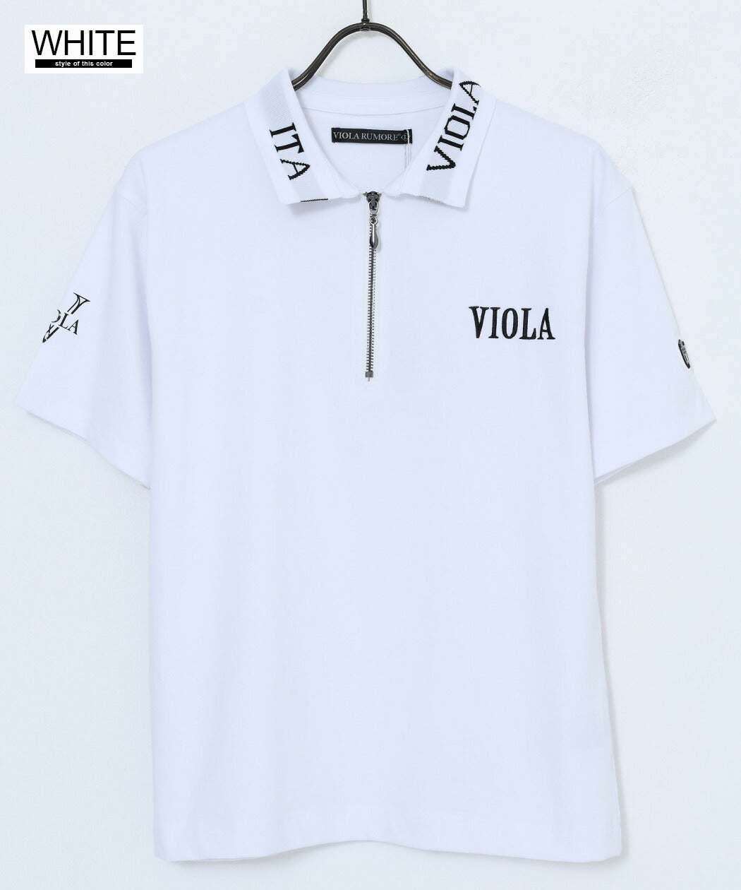 VIOLA【ヴィオラ】PRINT ZIPポロシャツ/全3色 | SILVER BULLET