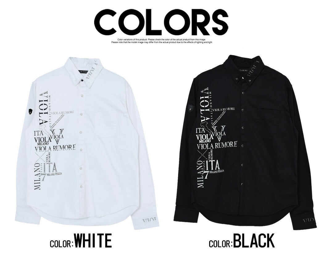 EVERYDAY I LIKE Big Wash シャツ 襟ワイヤー入り 日本製 SALE】VIOLA【ヴィオラ】襟ワイヤー入り刺BD長袖シャツ/全2色 | SILVER
