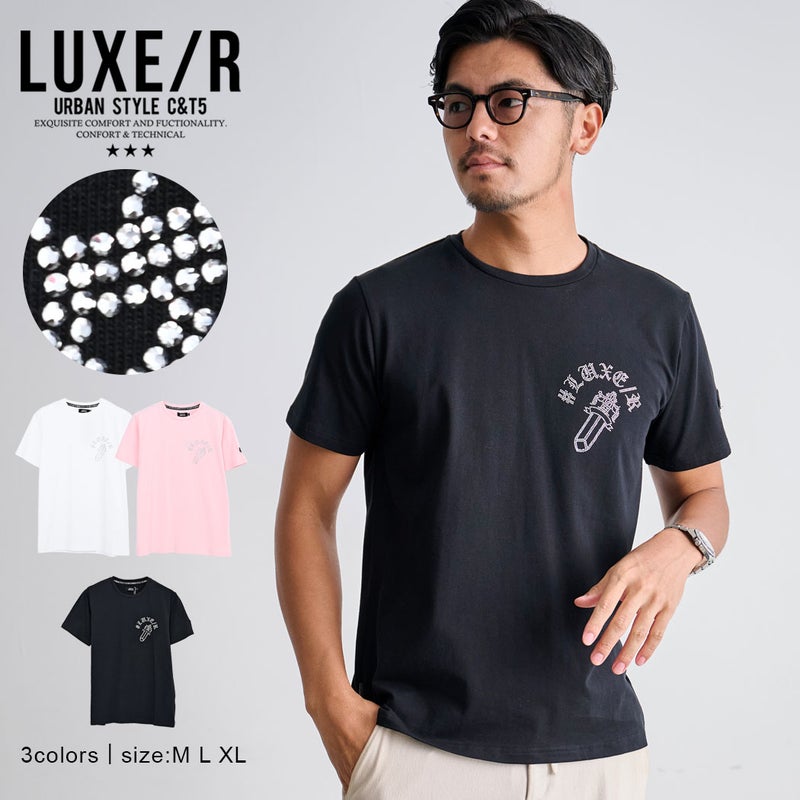LUXE/R【ラグジュ】ダガーラインストーン半袖Tシャツ