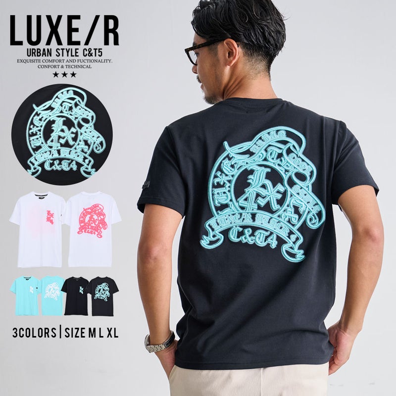 LUXE/R【ラグジュ】ゴムラバープリント半袖Tシャツ