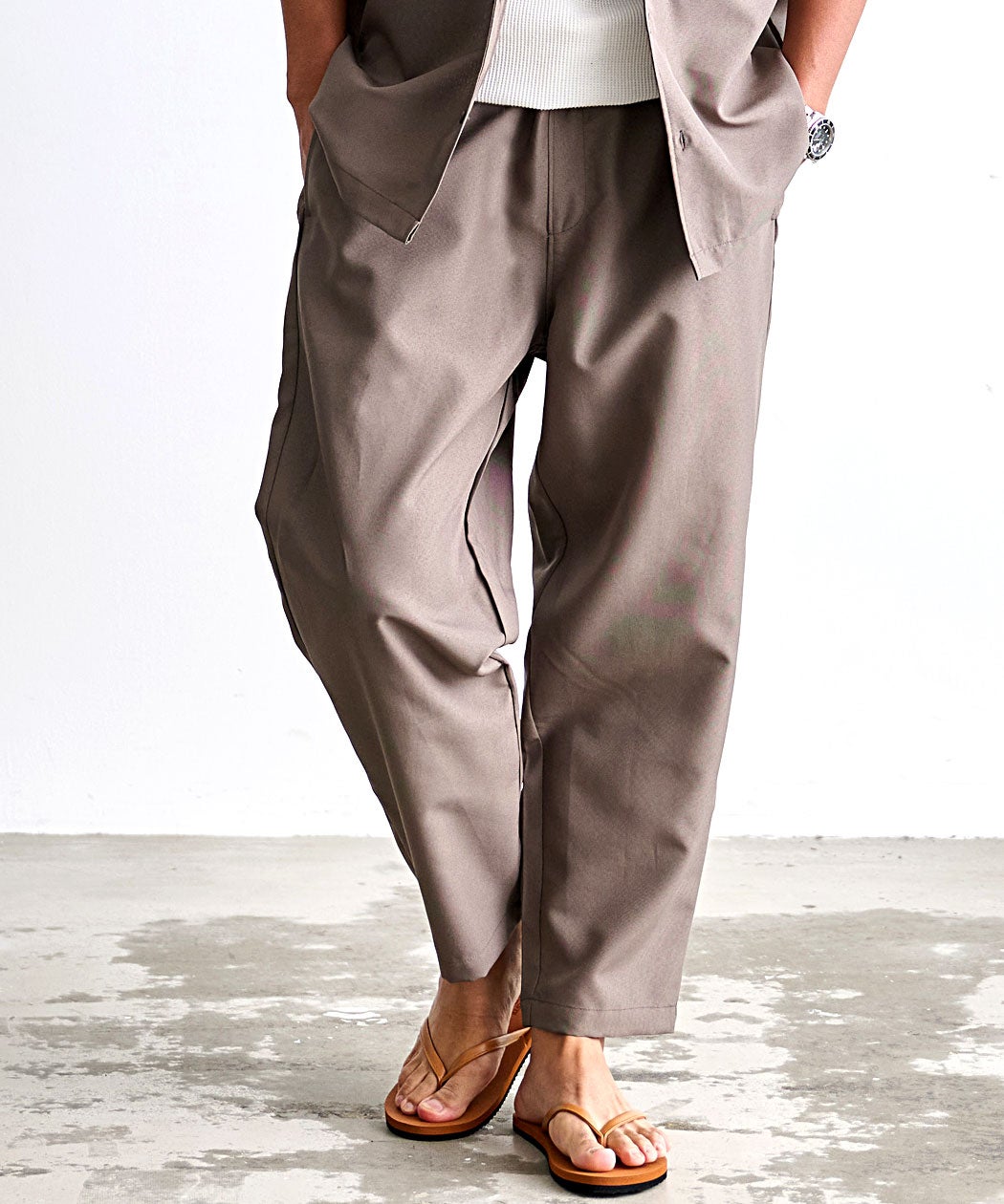 CavariA【キャバリア】フェイクリネンセットアップ/全3色 | SILVER