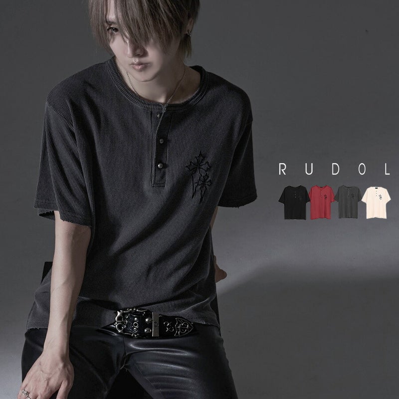 SB Select【シルバーバレットセレクト】RUDOL ピグメント加工クロスヘンリー半袖Tシャツ