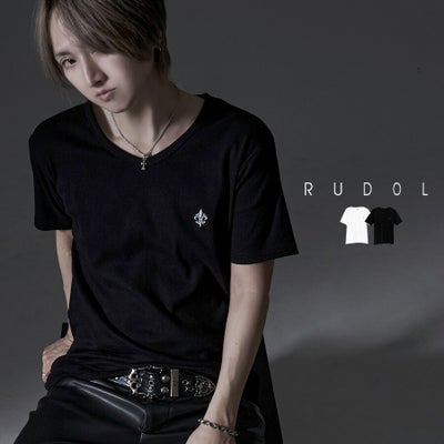 SB Select【シルバーバレットセレクト】RUDOL ワンポイント刺繍テレコVネック半袖Tシャツ