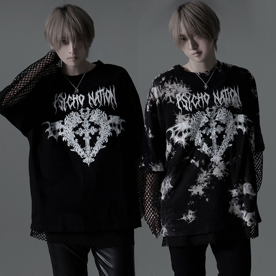 PSYCHO NATION【サイコネーション】メッシュアンサンブルTシャツ