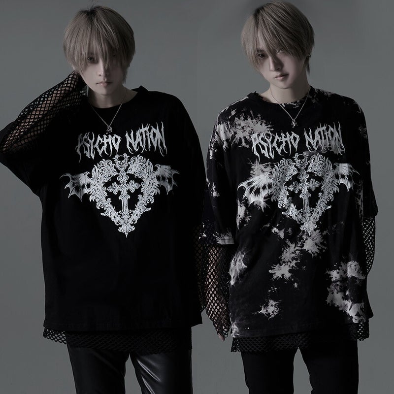 PSYCHO NATION【サイコネーション】メッシュアンサンブルTシャツ