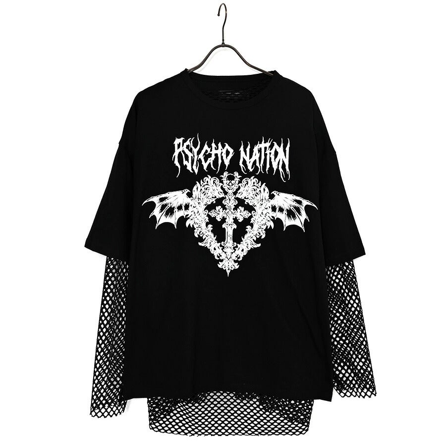 PSYCHO NATION【サイコネーション】メッシュアンサンブルTシャツ/全2色