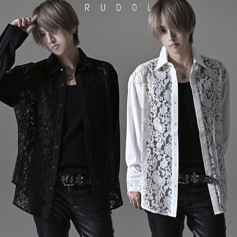 SB select【シルバーバレットセレクト】RUDOL レース配色長袖シャツ