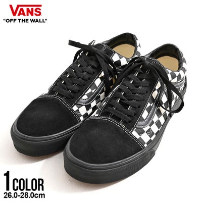 VANS【バンズ】Old Skool CHECKERBOARD BLACK/WHITE/全1色