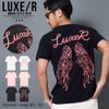 UXE/R【ラグジュ】クルーネック コード刺繍ウイング半袖Tシャツ