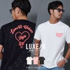 LUXE/R【ラグジュ】ハート刺繍ラメ天竺半袖Tシャツ