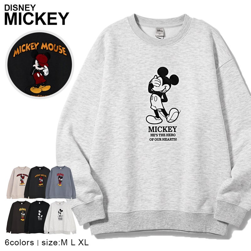 DISNEY【ディズニー】クルーネックスウェット