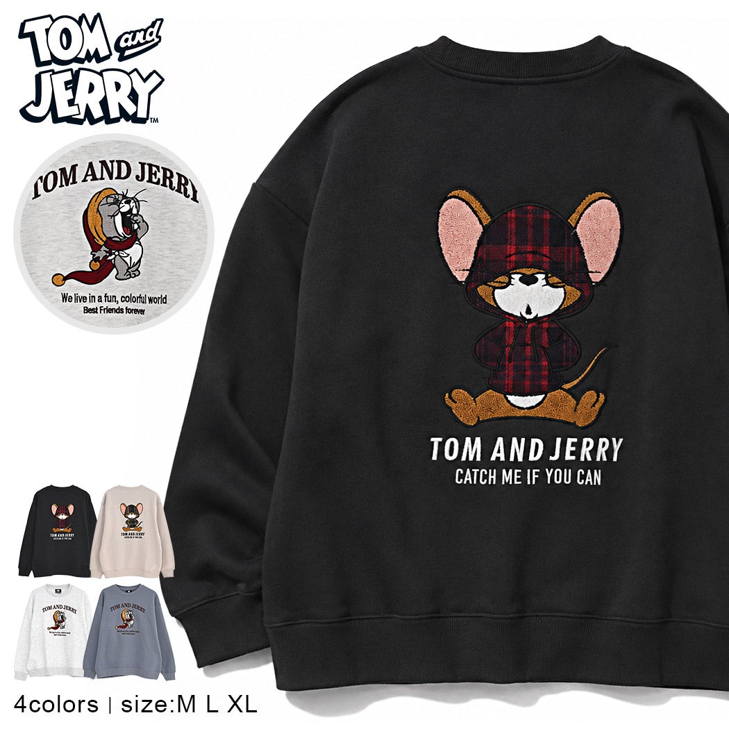 TOM&JERRY【トムとジェリー】クルーネックスウェット