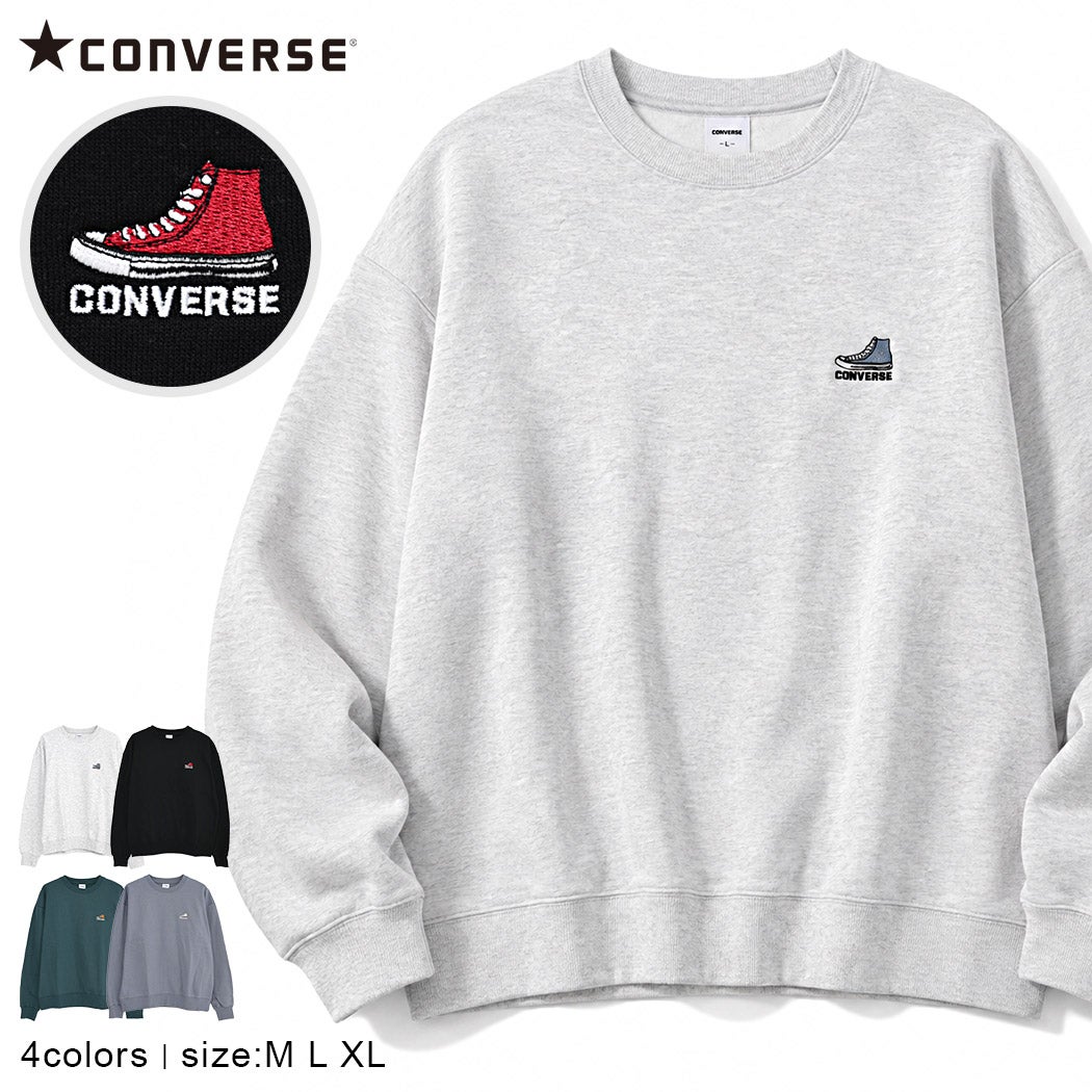 CONVERSE【コンバース】CT裏毛シューズEMBクルーPO