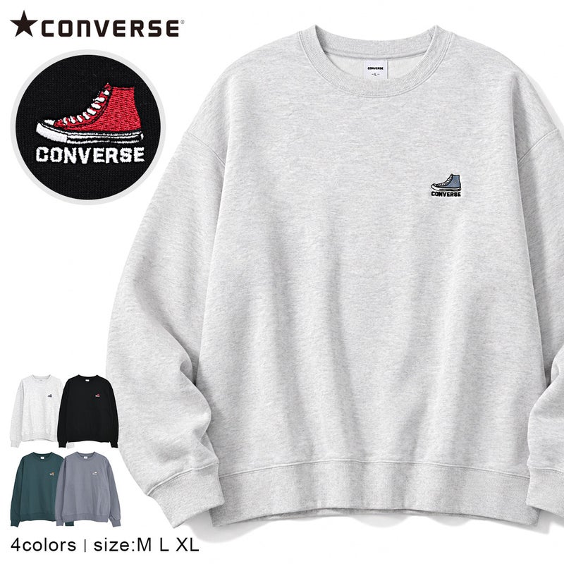 CONVERSE【コンバース】CT裏毛シューズEMBクルーPO